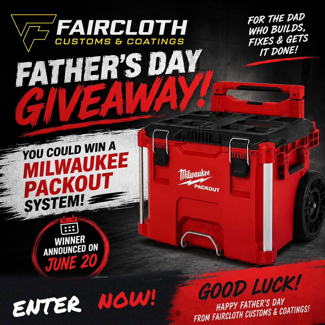 Faircloth Customs Father's Day Giveaway — win a Milwaukee PACKOUT system